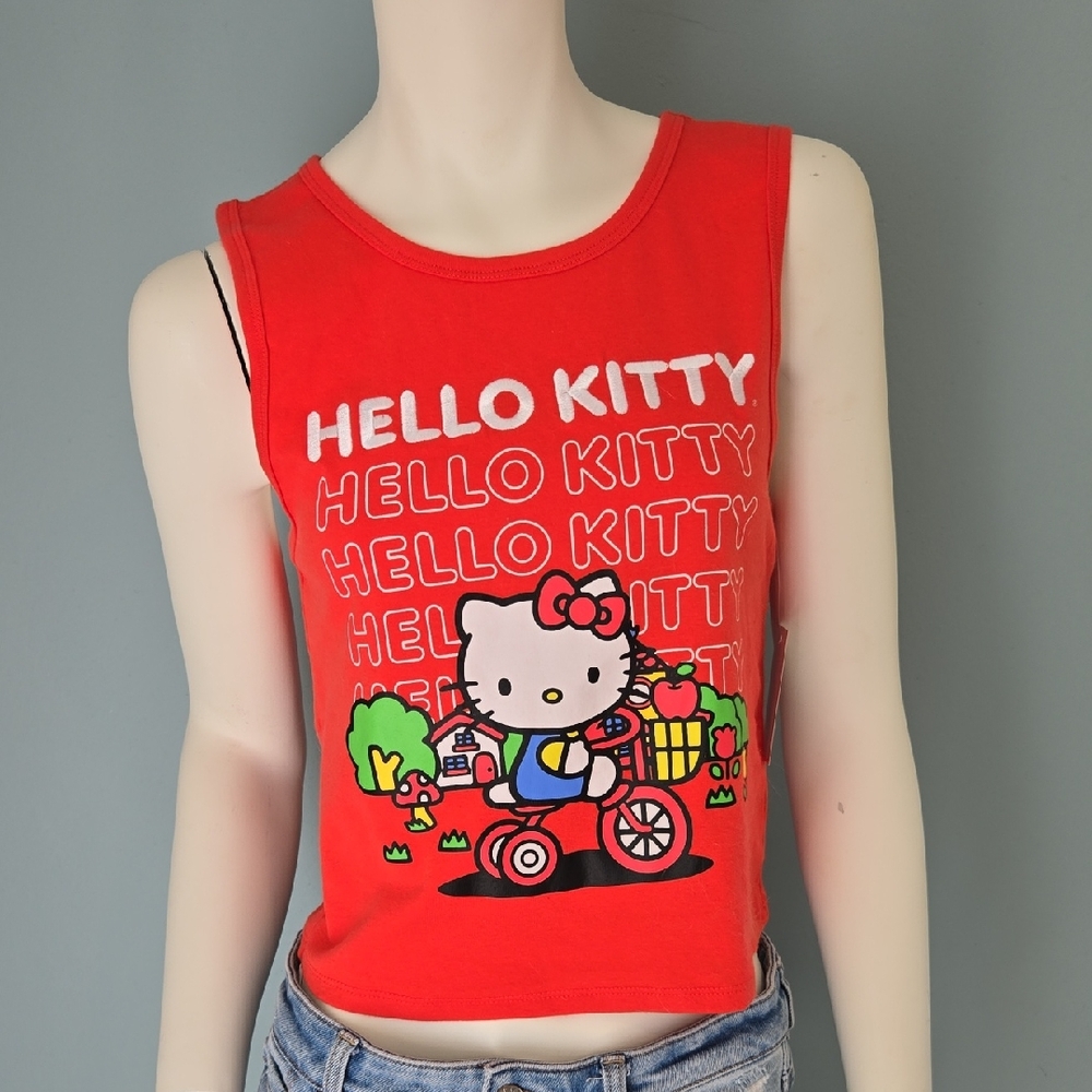 Hello Kitty Red Graphic Kids Tank Top